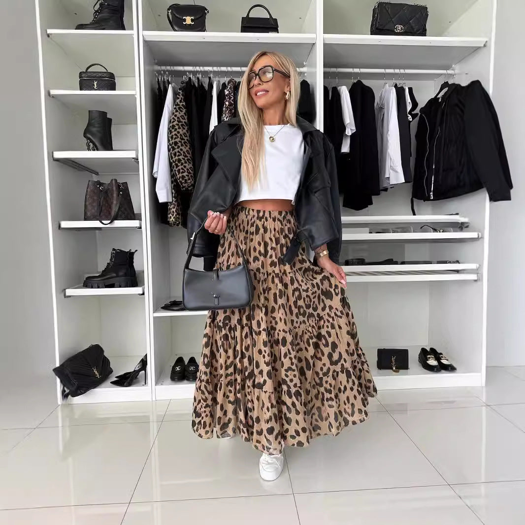 Jupe leopard