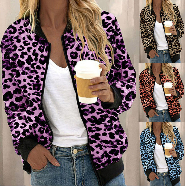 Veste zipper leopard - Tatieonline