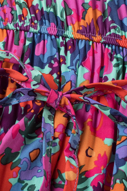 Robe bleu floral - Tatieonline