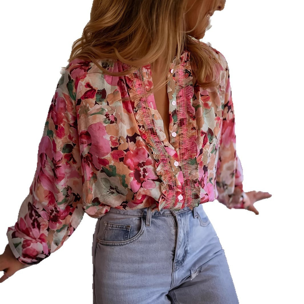 Blouse fleurie - Tatieonline