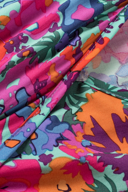 Robe bleu floral - Tatieonline