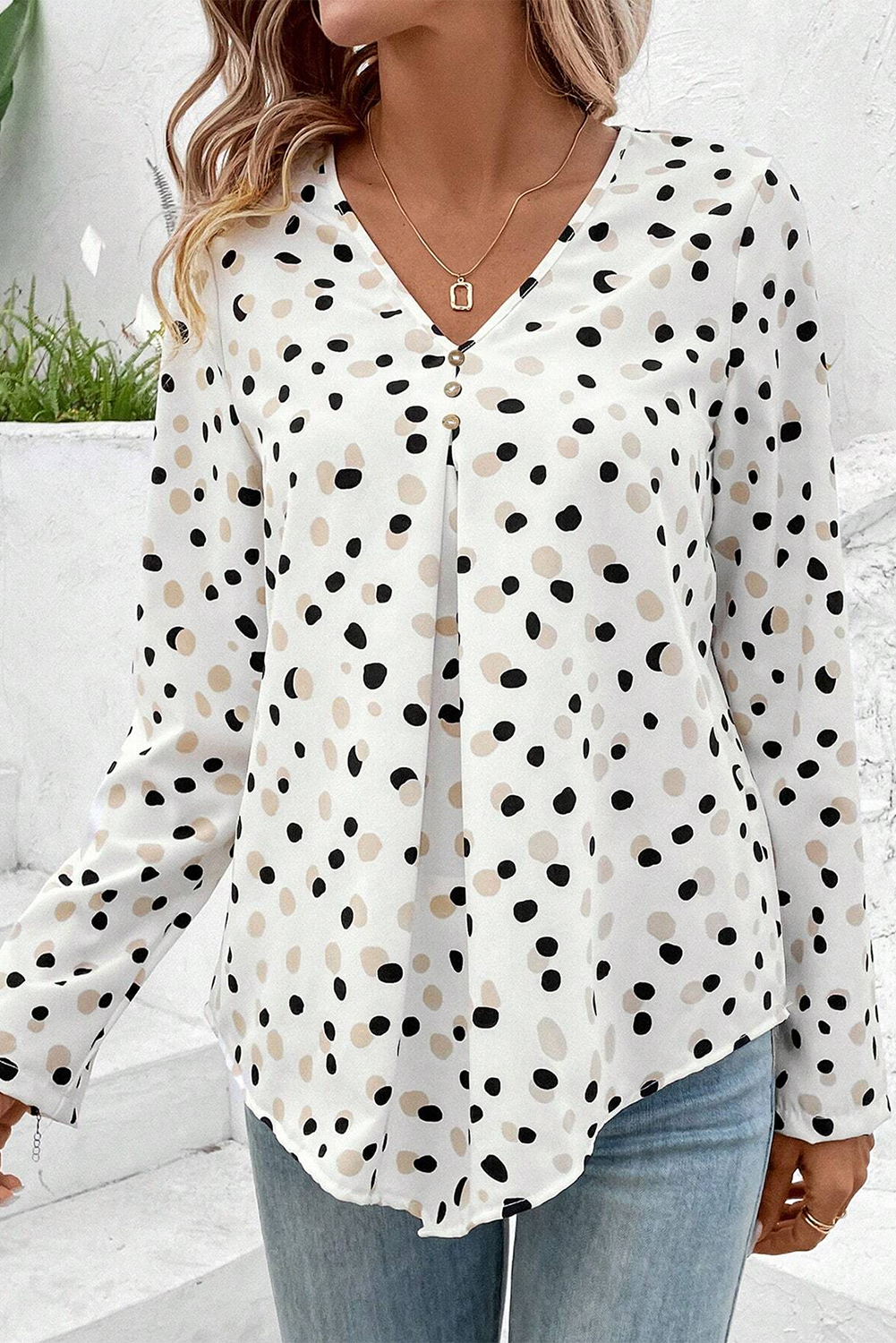 Blouse a pois - Tatieonline