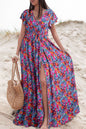 Robe bleu floral - Tatieonline