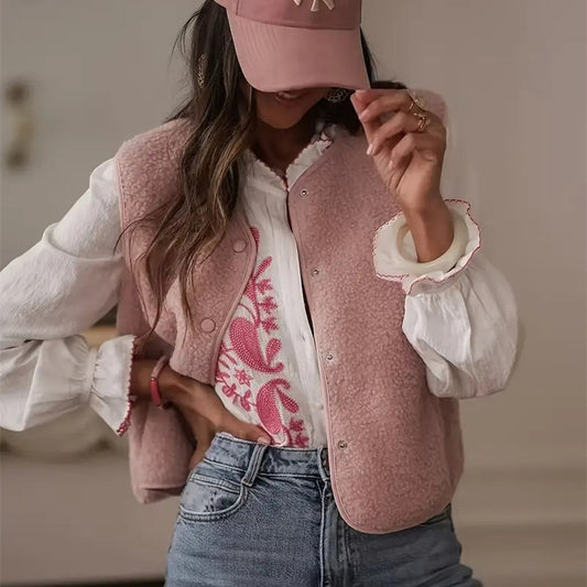 Veste fausse fourrure