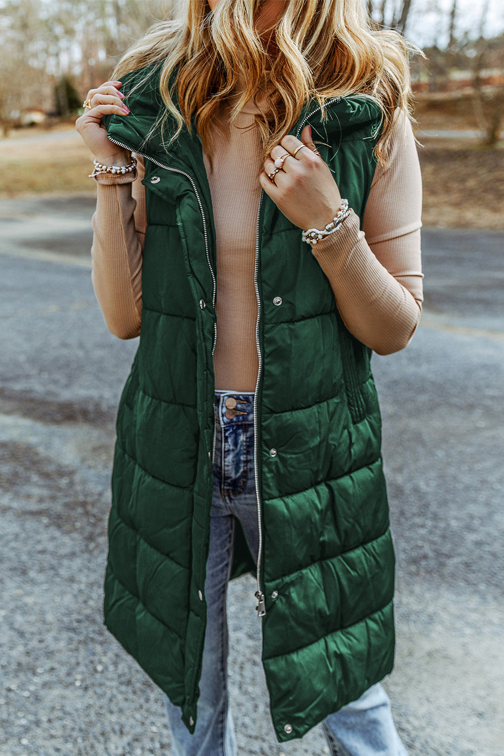 Long manteau sans manches - Tatieonline