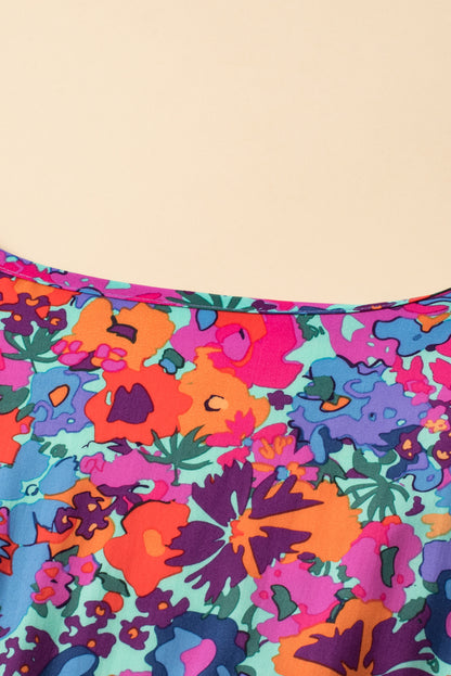 Robe bleu floral - Tatieonline