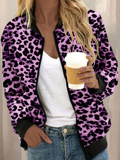 Veste zipper leopard - Tatieonline
