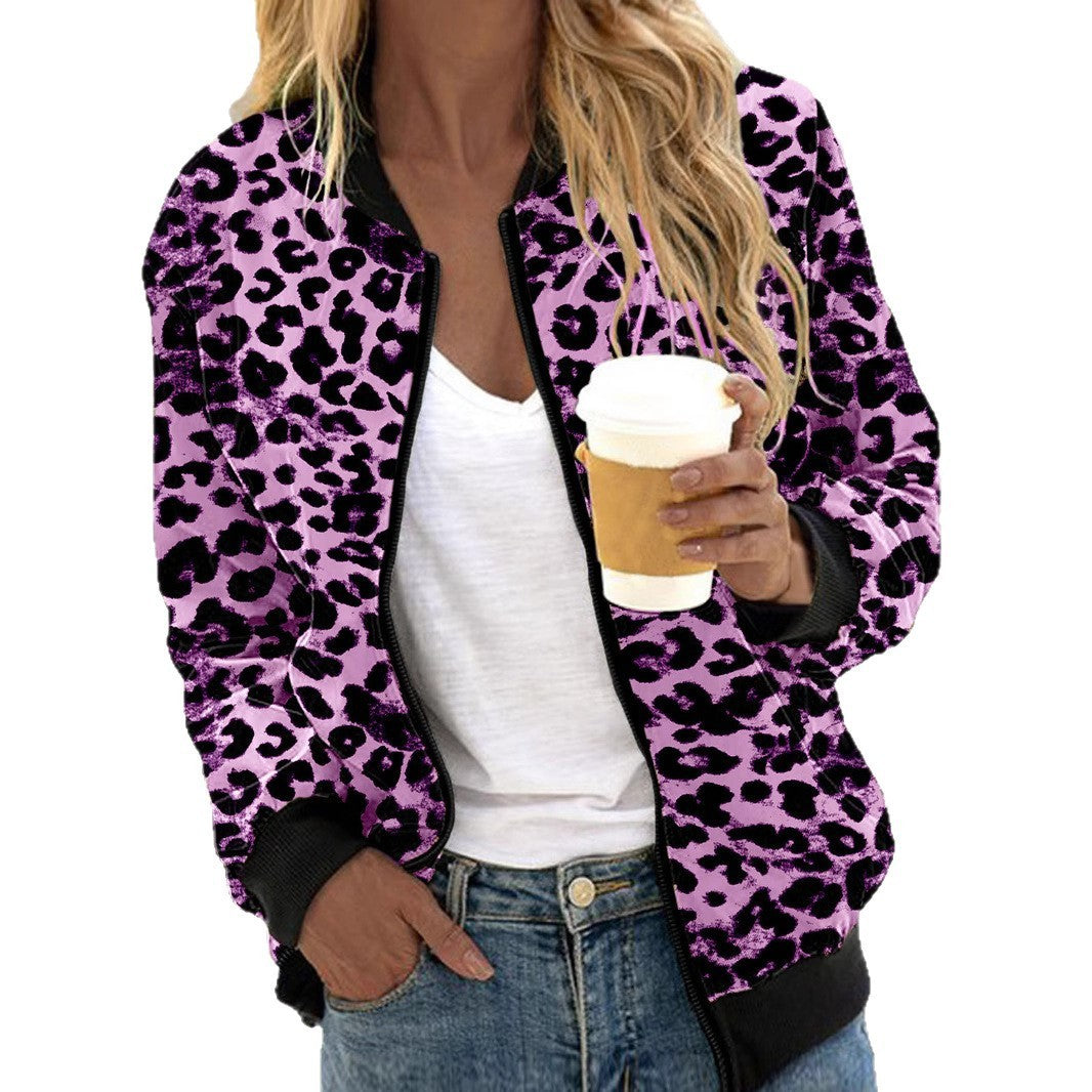 Veste zipper leopard - Tatieonline
