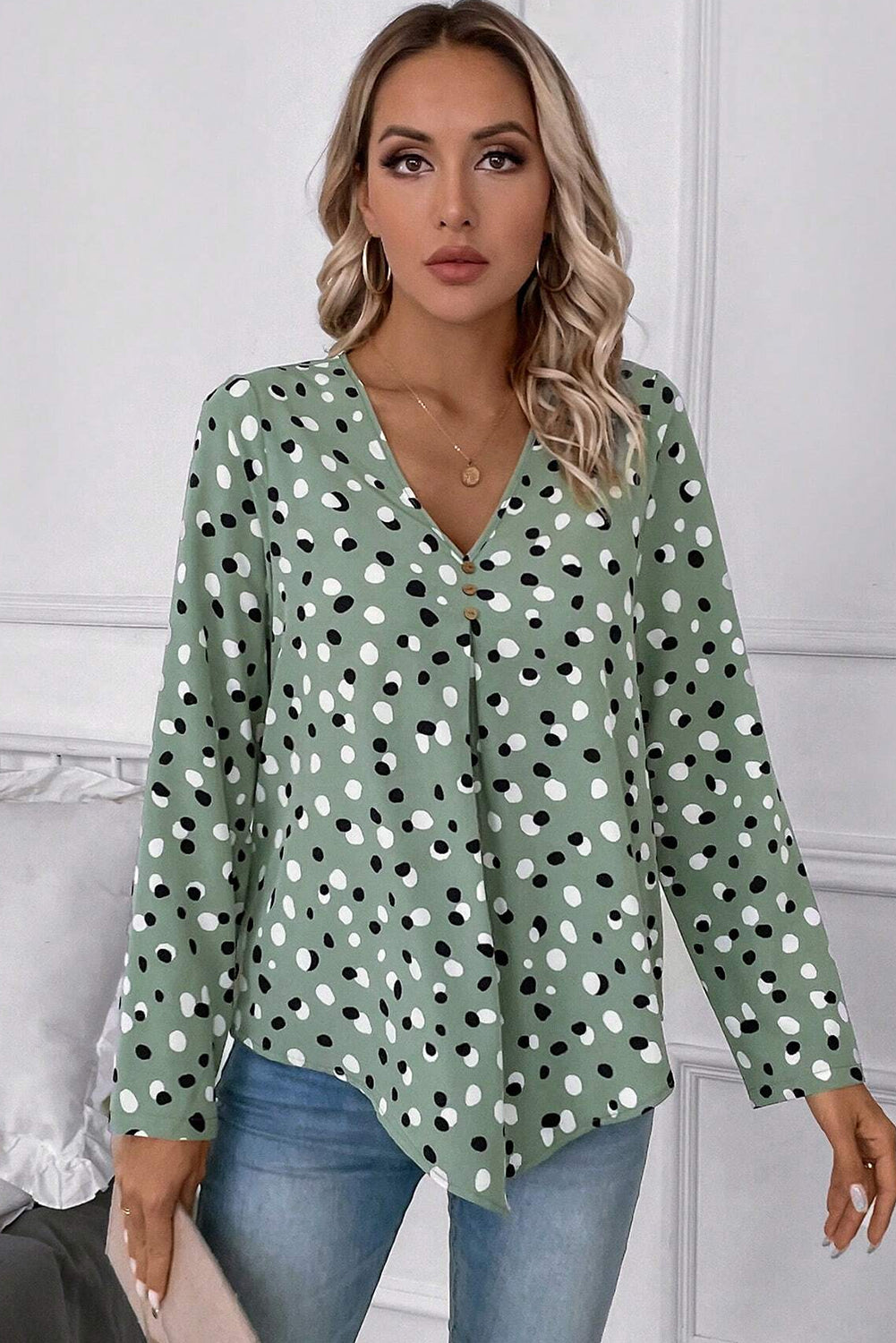 Blouse a pois - Tatieonline