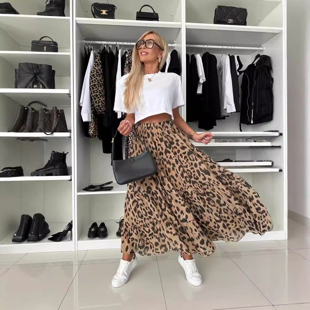 Jupe leopard