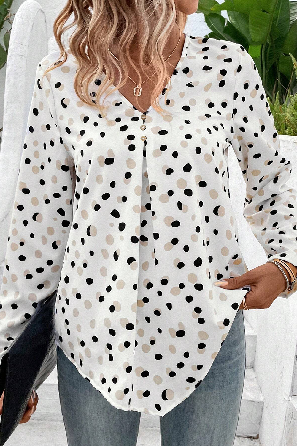 Blouse a pois - Tatieonline