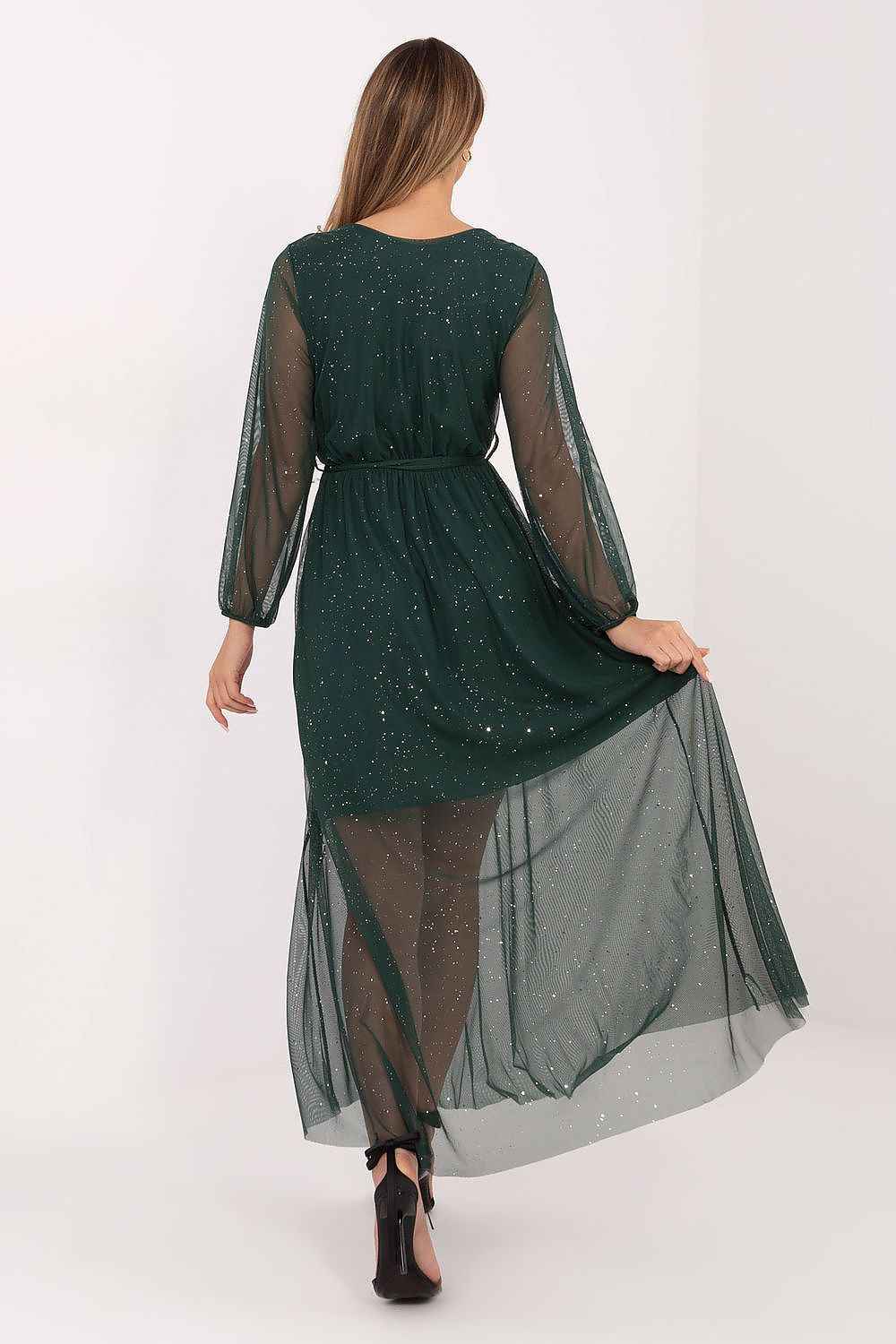 Robe longue strass