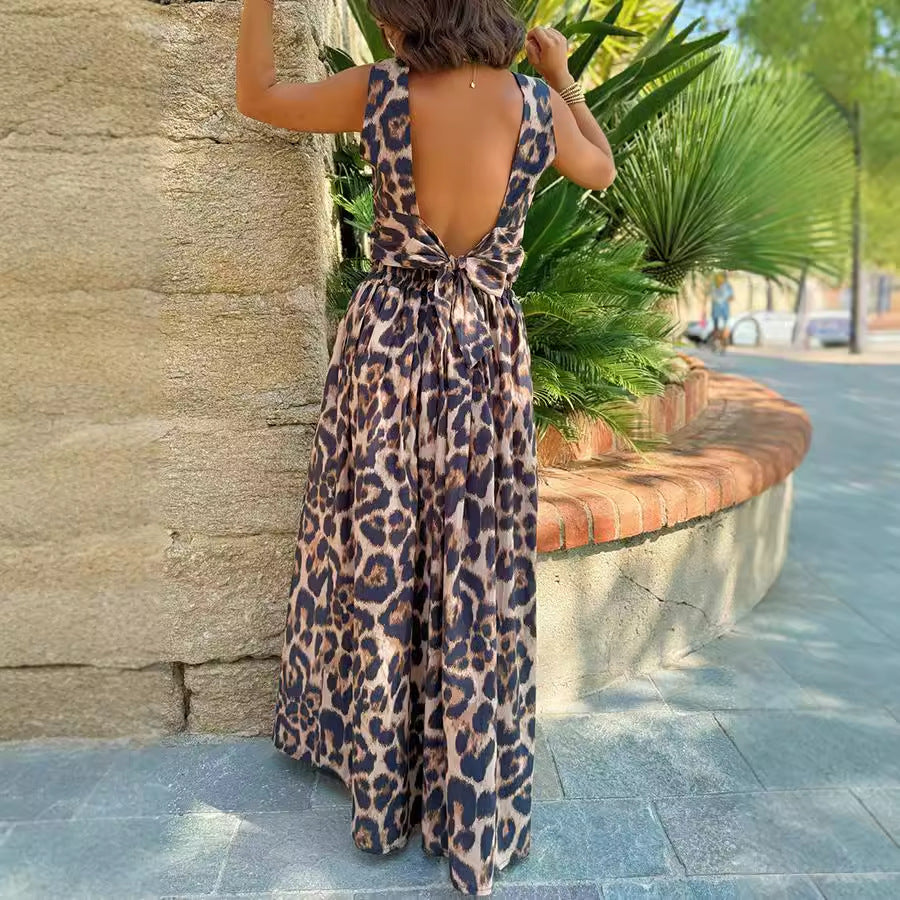 Ensemble 2 piece jupe et top leopard