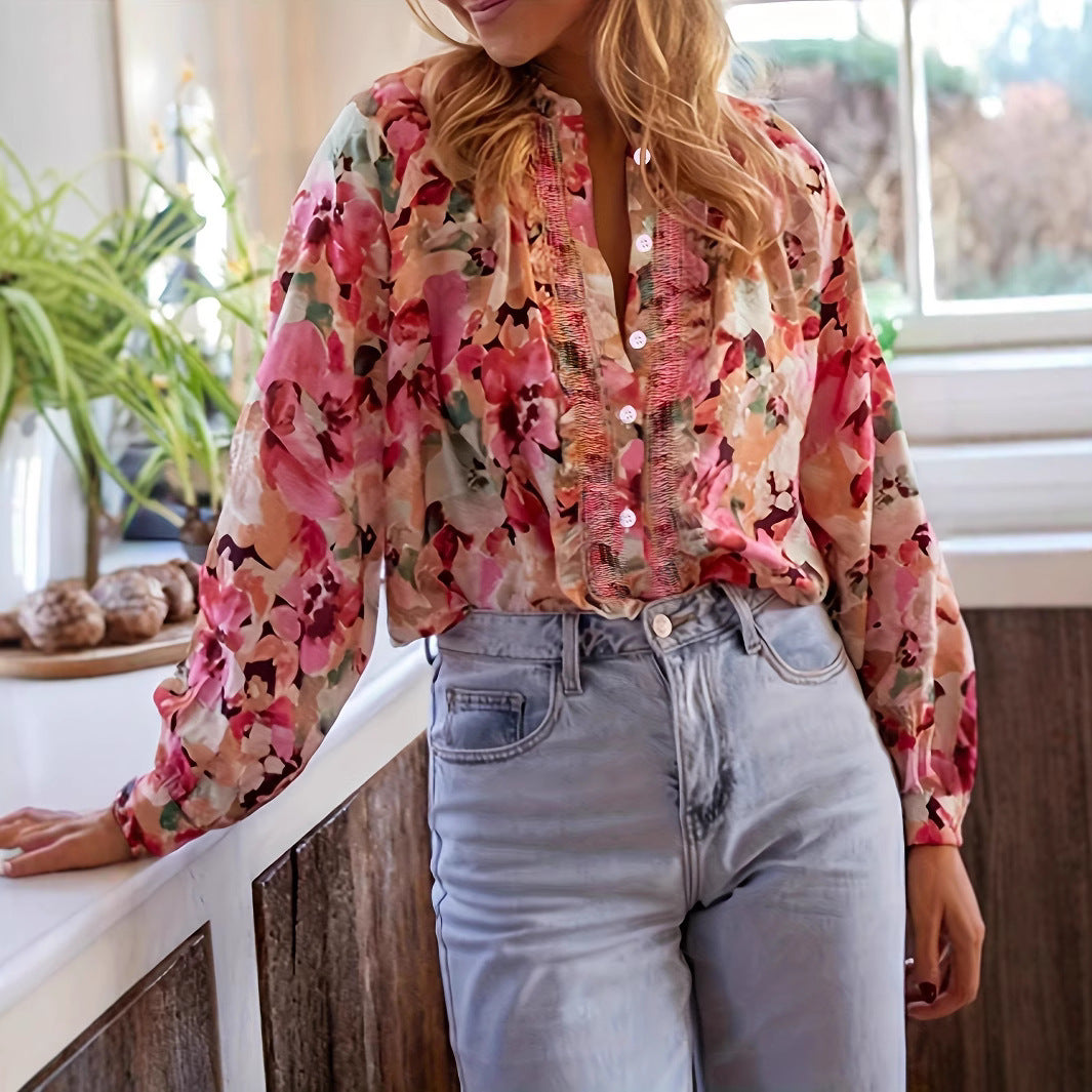 Blouse fleurie - Tatieonline