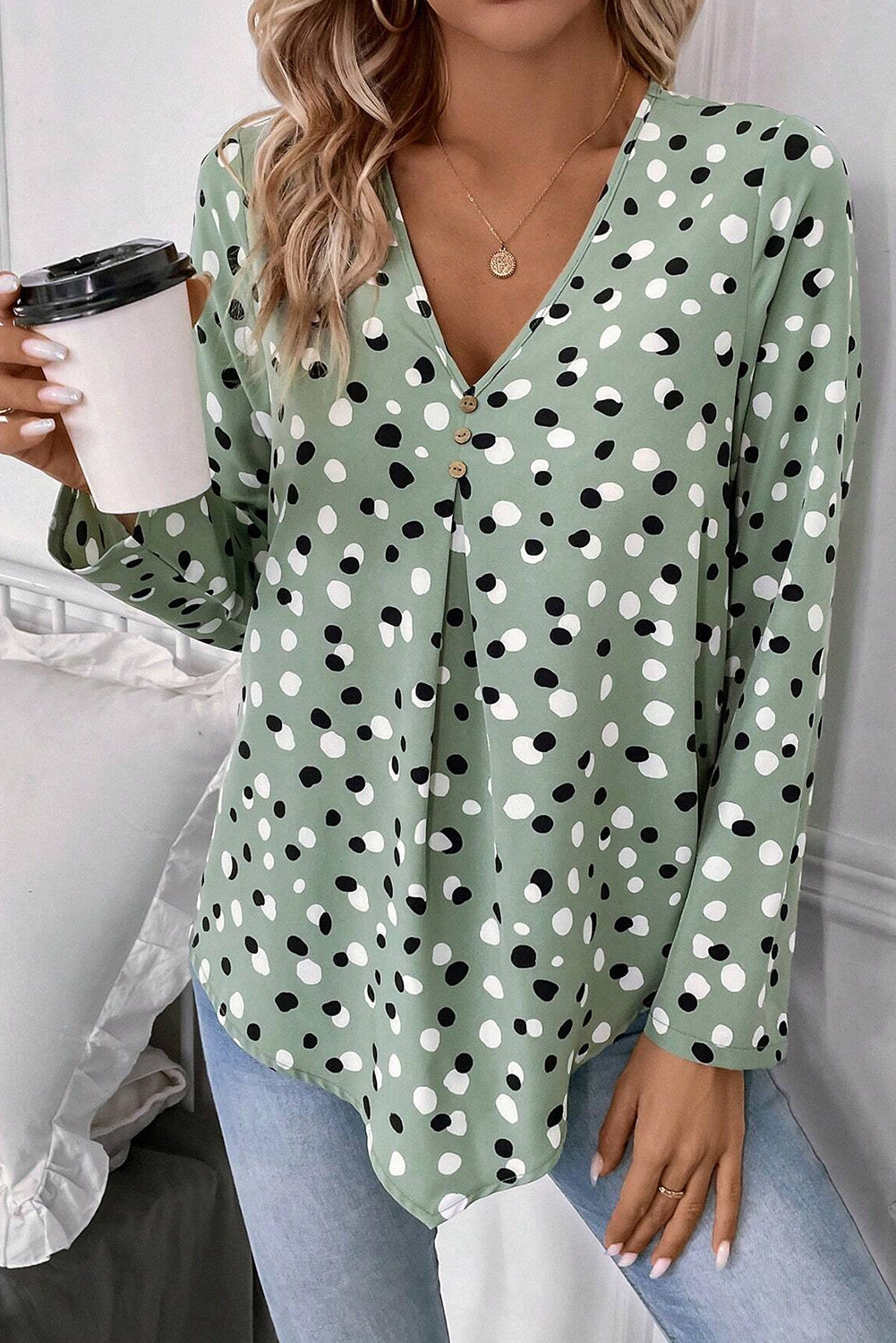 Blouse a pois - Tatieonline