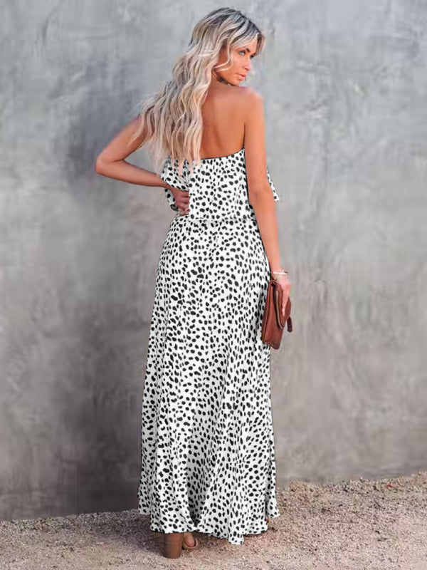 Robe Leopard bustier - Tatieonline
