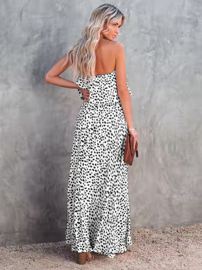Robe Leopard bustier - Tatieonline
