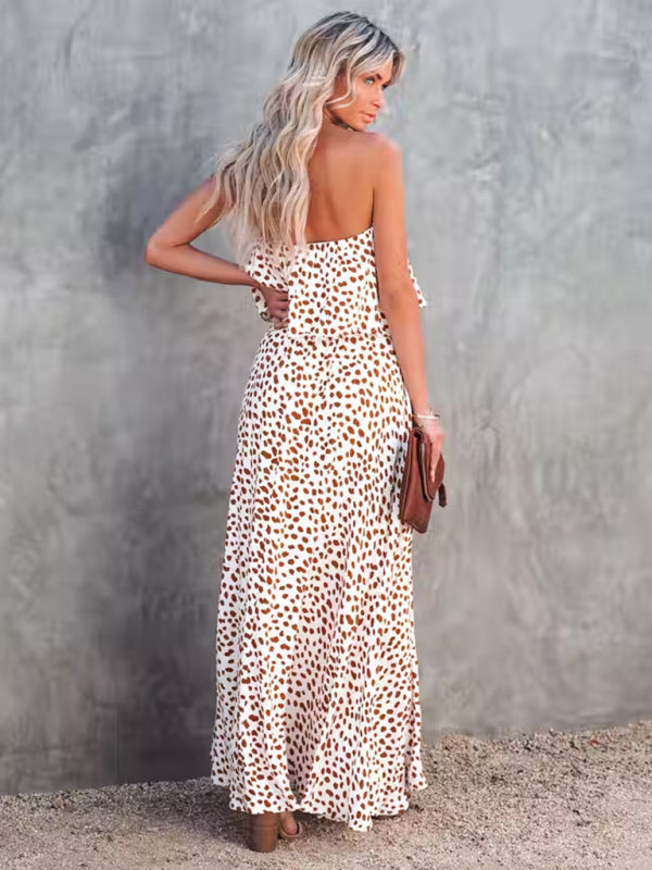 Robe Leopard bustier - Tatieonline
