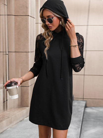 robe sweat dentelle - Tatieonline